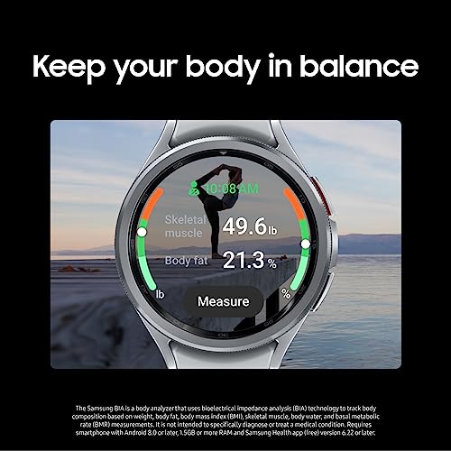 Samsung Galaxy Watch 6 Classic 47mm LTE Smartwatch, Rotating Bezel, Fitness Tracker, Personalized HR Zones, Advanced Sleep...