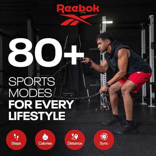 Reebok Pulse Smartwatch - GPS Fitness Tracker with Heart Rate Monitor, 10-Day Battery Life, IP68 Water Resistant Smart Fit...