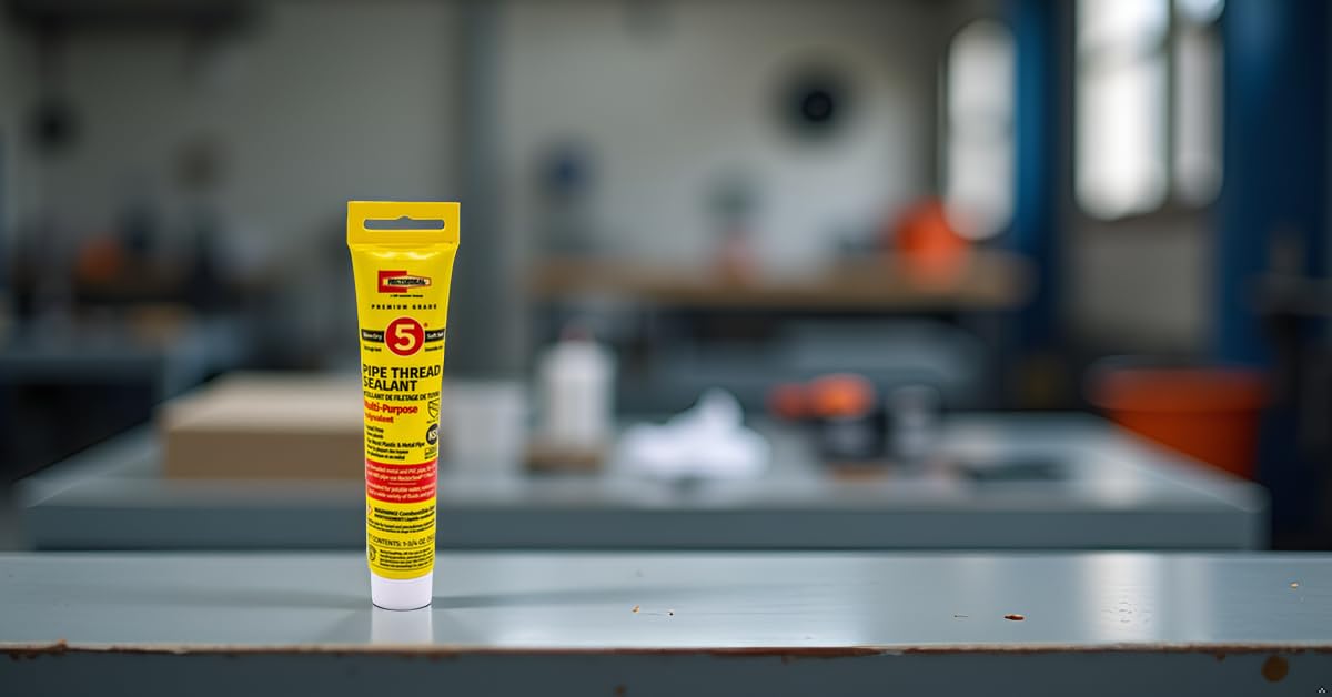 RectorSeal No. 5 25790 Pipe Thread Sealant, Lubricates & Protects Threads, Soft Setting, Slow Drying, & Permits Easy Breakout and Contains No Other Metals, 1.75 oz