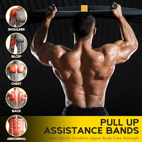 HOXWC Pull Up Assistance Bands, Adjustable Heavy Duty Resistance Band for Pull Up, 3 Pull Up Bands, Comfortable Fabric Fee...