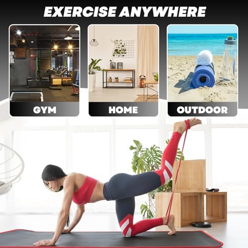 Acull Resistance Bands for Working Out, Pull Up Assistance Bands, Exercise Workout Bands Set for Men Women, Stretch Bands ...