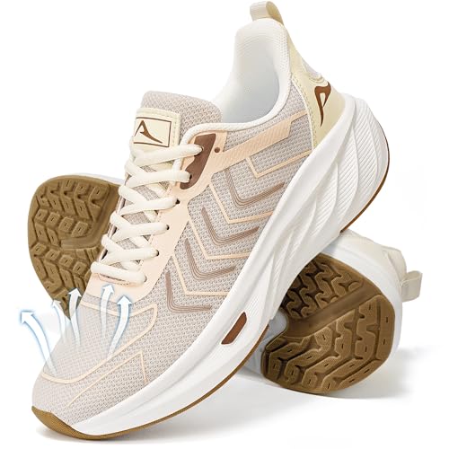 HARENCE Womens Sneakers Tennis Shoes: Comfortable Breathable Non Slip Casual Athletic Walking Shoes for Gym Workout