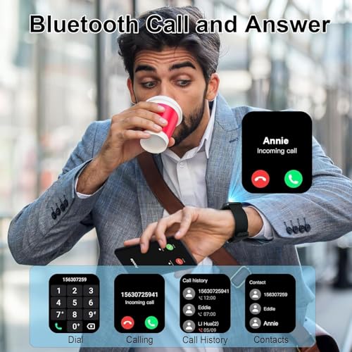 Smart Watch for Men Women(Answer/Make Calls), 2026 New 1.96" HD Smartwatch, Fitness Tracker with 110+ Sport Modes, IP68 Wa...