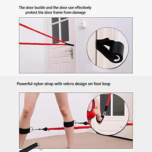 Sunsign Resistance Band with Handle, Exercise Bands with Handles, Ideal for Strength Training, Muscle Toning, Physical The...