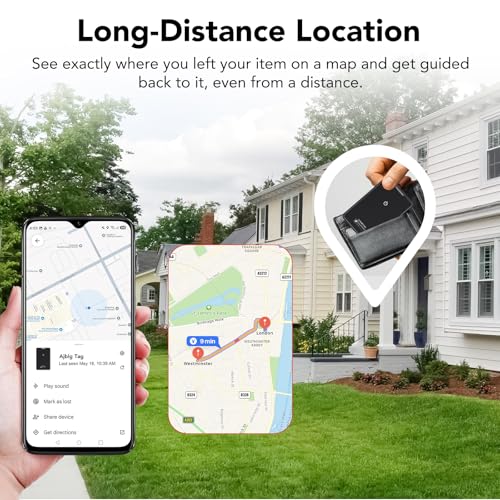 2 Pack Wallet Tracker Card for Android Bluetooth Tracker Work with Google Find Hub(Android Only), IP68 Waterproof, Item Fi...