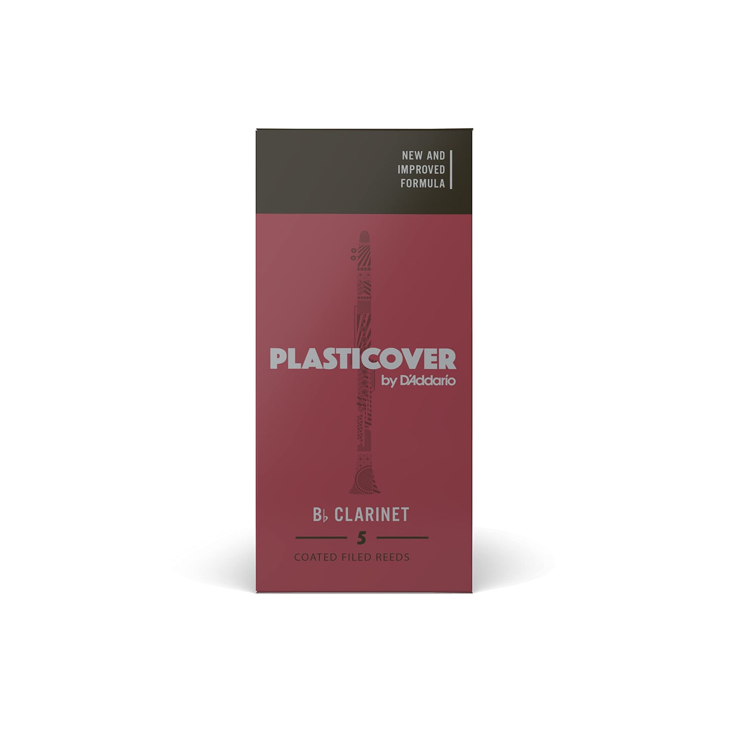 Rico Plasticover Bb Clarinet Reeds, Strength 4.0, 5-Pack