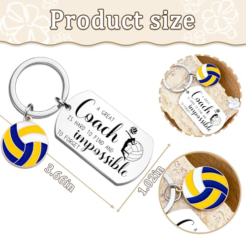 Lervuh Coach Keychain Coach Gifts for Men Women Thank You Appreciation Gift for Coaches Volleyball Football Seccor
