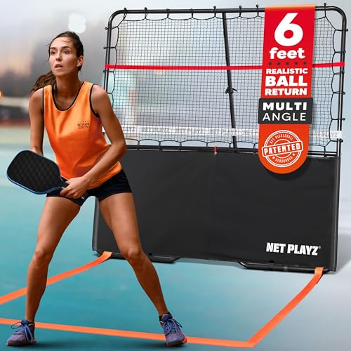 Pickleball Rebounder Training Aid: Adjustable Angles, Easy Setup & Storage - Improve Your Forehand, Backhand, Dink, and Vo...
