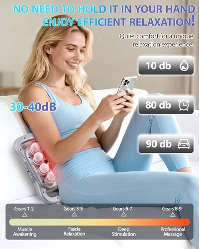 UFFAE 16-Head Massage Gun, Deep Tissue Percussion Massager with 9 Modes & 9 Intensities, 2600mAh Battery Back Bassager for...