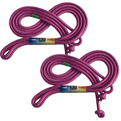 Just Jump It 16' Foot Jump Rope 2 Pack - Long Jump Ropes for Double Dutch - Outdoor Jump Ropes for Kids and Adults to Play...