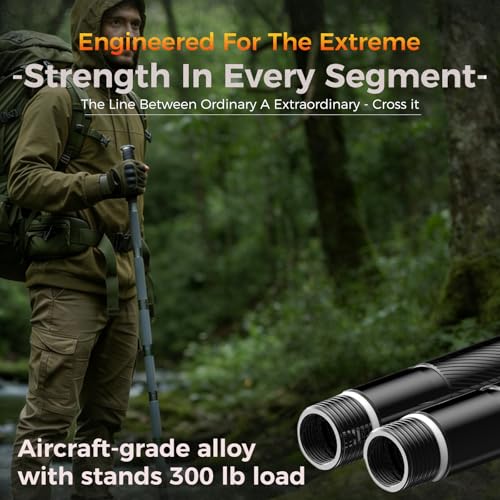 Tactical Hiking Stick, Tactical Walking Stick, Trekking Poles, Hiking Poles, Suitable for Camping, Outdoor Survival Gear, ...