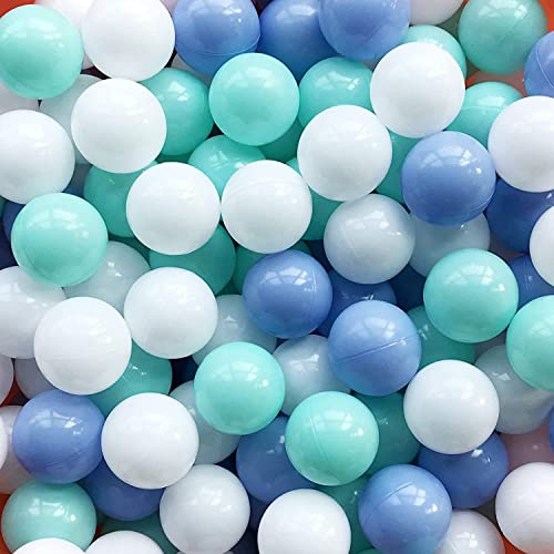 MoonxHome Ball Pit Balls for Toddlers, BPA Free Crush Proof Plastic Toy Balls for Ball Pit, Children's Pool Water Toys, Ma...