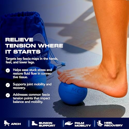 MELT Method Hand & Foot Therapy Ball Kit w/ Sensory FasciaPoint - Therapy Massage Ball Set and Massage Roller for Plantar ...
