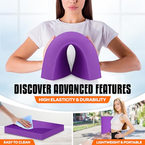 Yes4All Balance Pad, Nonslip TPE Foam Balance Pad with Upgraded Sizes - L, XL, XXL Balance Mat for Fitness, Yoga & Stabili...