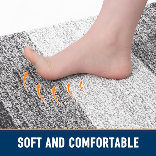 Smiry Dog Door Mat for Muddy Paws, Absorbs Moisture and Dirt, Low-Profile Entryway Mat with Non-Slip Backing, Entry Indoor...