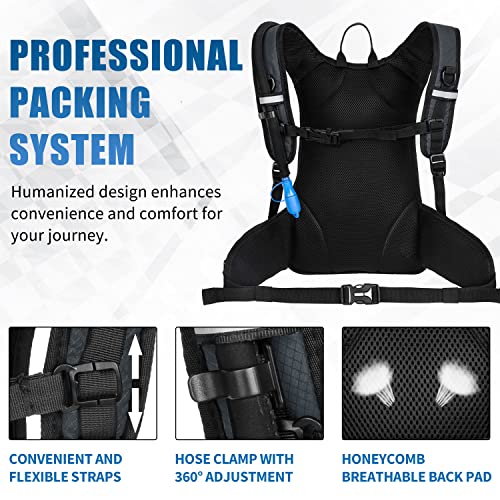 Hydration Pack Hiking Water Backpack - Miracol Insulated Water Bag with 2L Bladder
