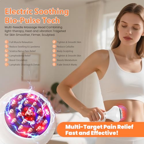 Body Sculpting Machine, Lymphatic Drainage Massager & Anti Cellulite Massage Tool, Helps Reduce Stretch Marks & Cellulite,...