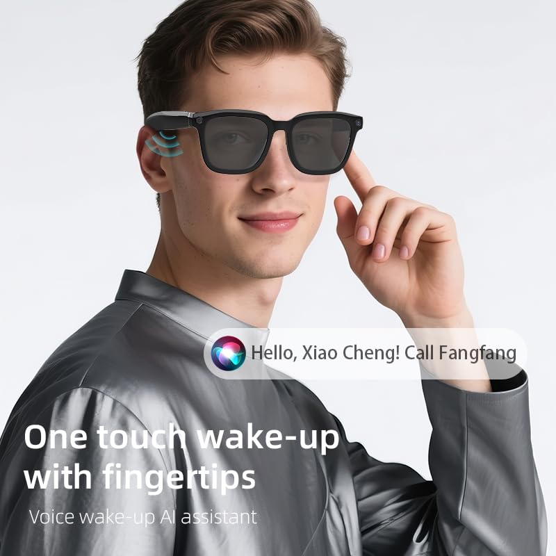 KOIPSSE AI Smart Camera Glasses: HD 1080P Video Recording and Photo Taking, Translation, Assistant Conversation, Suitable ...