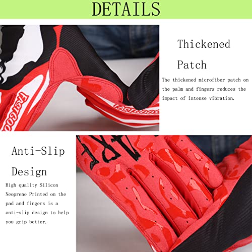 FASTGOOSE Dirt Bike Motorcycle Gloves - Motocross, Motorbike & ATV Off Road Racing Sports Cycling Gloves