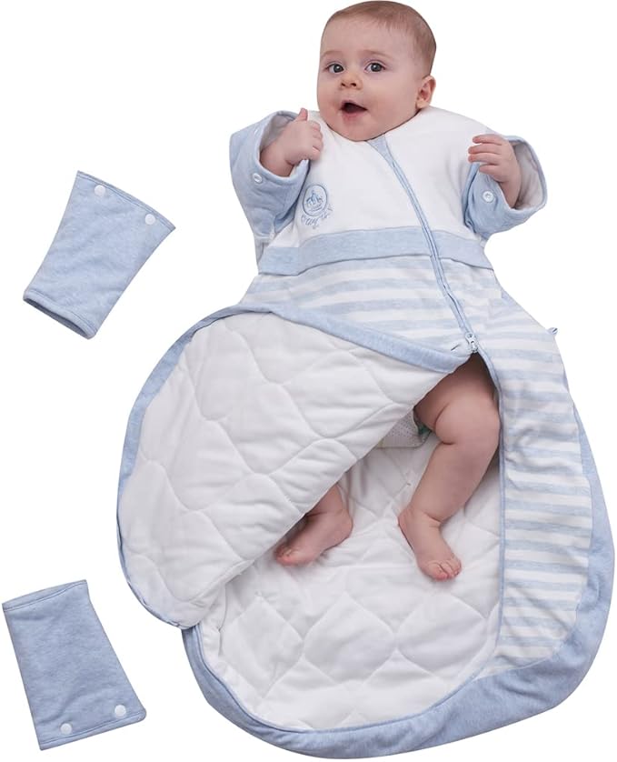 Babyah Kids Wearable Blanket Toddlers Baby Sleeping Bag Sleeves Detachable
