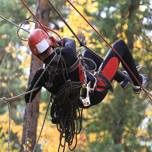 elfinrm Arborist Tree Rope, 3/4inch by 200FT, 24 Strand Bull Rope up to 20000lbs Tensile Strength, Blue and White