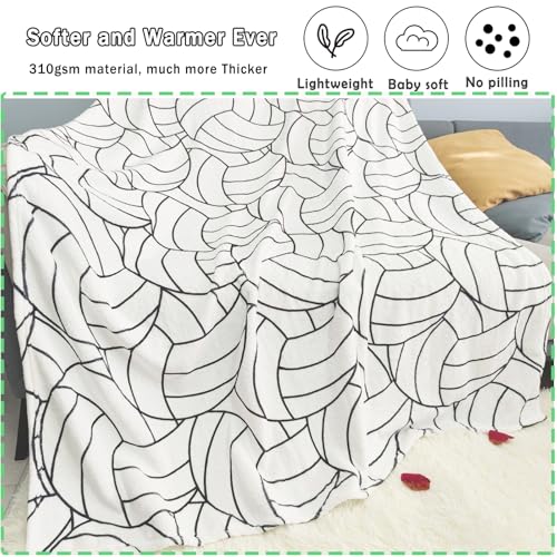 Niopos Volleyball Blanket Volleyball Gifts Girls Teens Boys Coach Team Gifts Senior Night Birthday Christmas Gifts Bedroom...