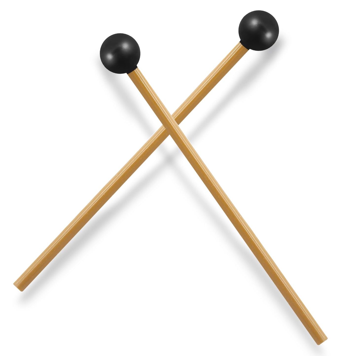 Luomorgo 2 Pcs Glockenspiel Mallets, Xylophone Mallets Rubber Bell Mallets Percussion, 7.7 Inch Drumsticks for Bell Stick, Tongu