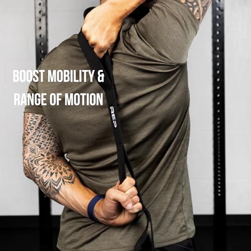 REP Fitness Cotton Stretching Strap – Yoga Band with Loops for Flexibility Training, Physical Therapy, Leg & Back Stretch,...