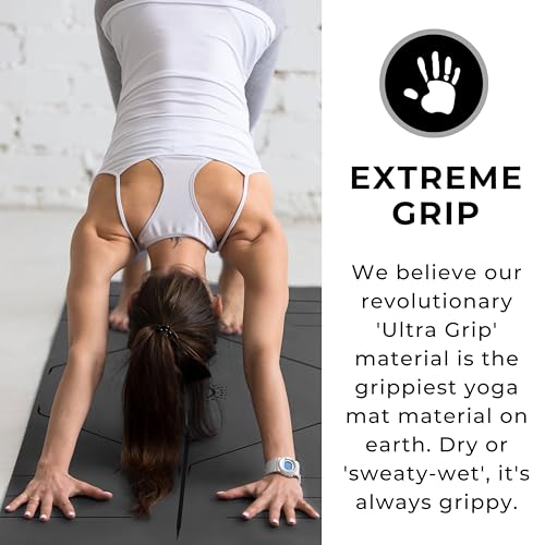 Plyopic. Ultra-Grip Pro Yoga Mat – EXTREME Non-Slip Performance - Dry Grip & Wet Grip - Alignment Lines - Comfortable & Sw...