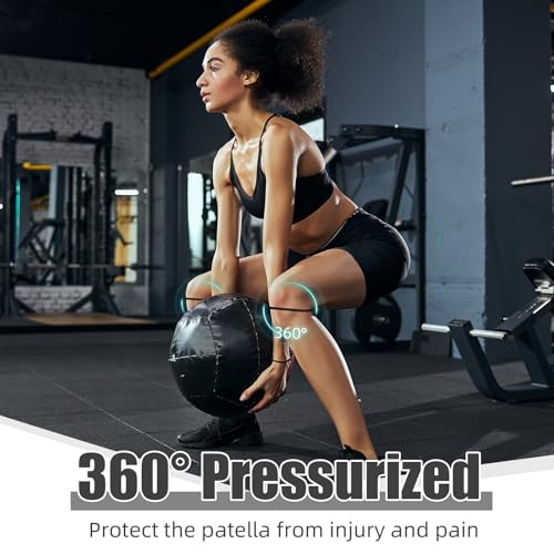 Foilswirl Silicone Patella Knee Band for Basketball Patella Tendon Support Knee Pain Running Tendon Brace Support Strap(2,...