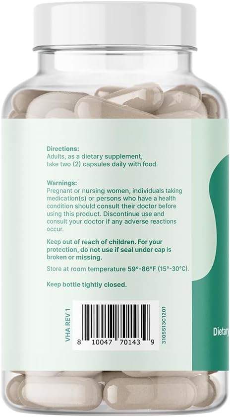 Santo Remedio Nopal Chia, Prickly Pear Cactus and Chia Powder Dietary Supplement, Clinically Proven Ingredients, Gluten Free, Non-GMO, No Added Sugar, 120 Capsules, 60 Servings Per Container