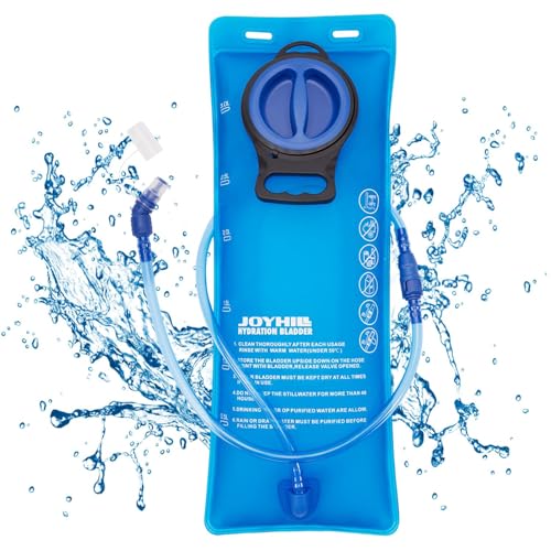 JOYHILL TPU Hydration Bladder,1.5L 2L 3L Water Bladder for Hiking Backpack BPA Free Leak Proof Hydration Pack