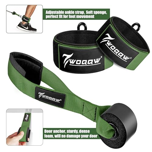 WOQQW Heavy Resistance Bands for Working Out, 350lbs/450lbs Exercise Bands with Handles, Workout Bands Set for Men, Fitnes...