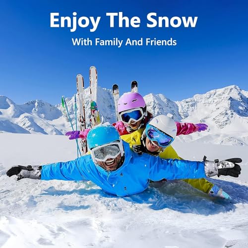 Odtmger Ski Gloves, Waterproof and Breathable Snow Gloves for Cold Weather, Men & Women Boys and Girls