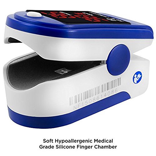Dagamma DP100 Fingertip Pulse Oximeter, Heart Rate Measurement, Blood Oxygen Saturation Monitor SpO2 with LED Screen, Resi...
