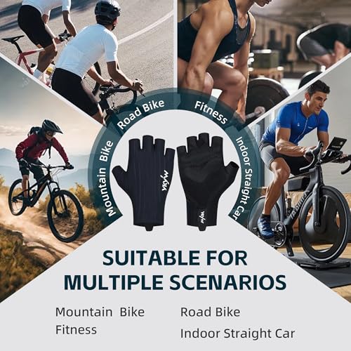 YKYWBIKE Cycling Gloves - Half Finger Bicycle Gloves for Men and Women
