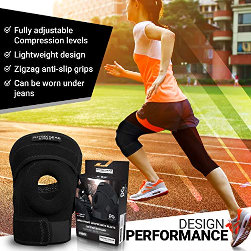 Physix Gear Knee Brace for Men & Women - Adjustable Patella Compression Knee Support for Arthritis, ACL & MCL, Meniscus Te...