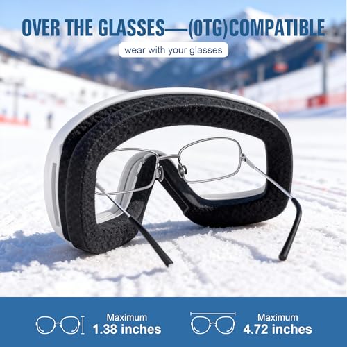 suoso Ski Goggles for Men and Women, Anti Fog Snow/Snowboard Goggles for Youth Adult UV400 Protection