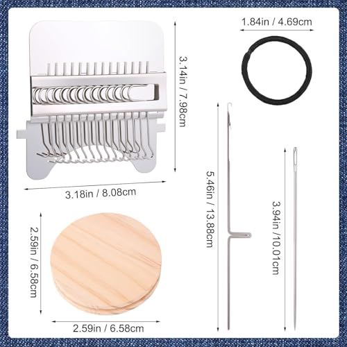 PatchMaker 2.0 Kit, Knitting Kit for Beginners, Mini Portable Patch Darning Loom Kit, Patchwork Weaving Tool Set for Quick...