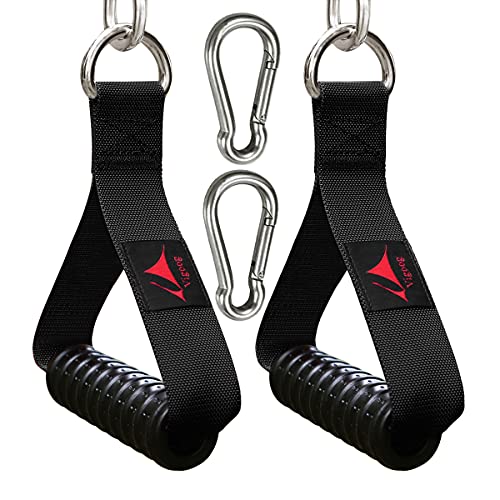 Vigoog Heavy Duty Gym Exercise Handles Attachment for Cable Machine,Resistance Band,Pulley System Home Fitness Workout Equ...