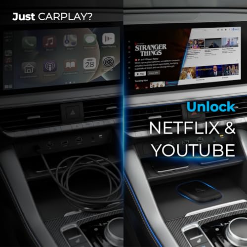 AutoSky AI Box Lite – Wireless CarPlay & Android Auto Adapter, Plug-and-Play, Fast Connection, Stable Performance, Stream ...