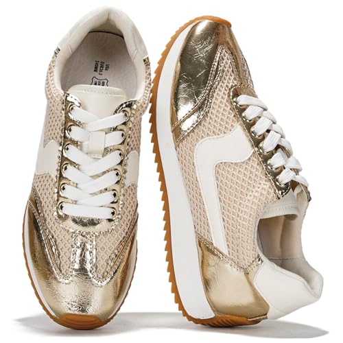 Project Cloud Fashion Sneakers for Women 2026 – Lightweight Lace-Up Shoes for Women with Memory Foam Insoles – Trendy Wome...