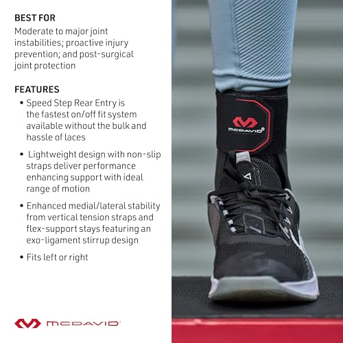 McDavid Ankle Brace, Low Profile Lace-Free Phantom Ankle Braces for Men Basketball and more. Lightweight Design, Advanced ...