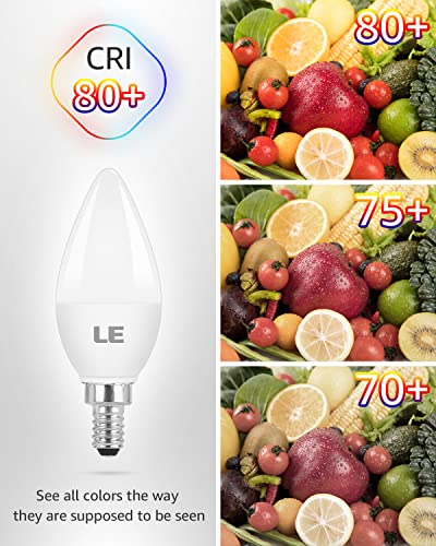 Lepro E12 Led Candelabra Bulbs, 5.5W 40W Equivalent, 6-Pack, Warm White, Frosted Plastic, Model 600052-Ww-Us-6