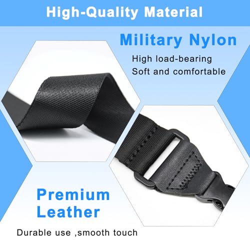 TIMISM Shoulder Strap with Pad, 2 Sets of Quick Release Buckles, Adjustable between 39" to 63", Replacement Comfortable Ne...