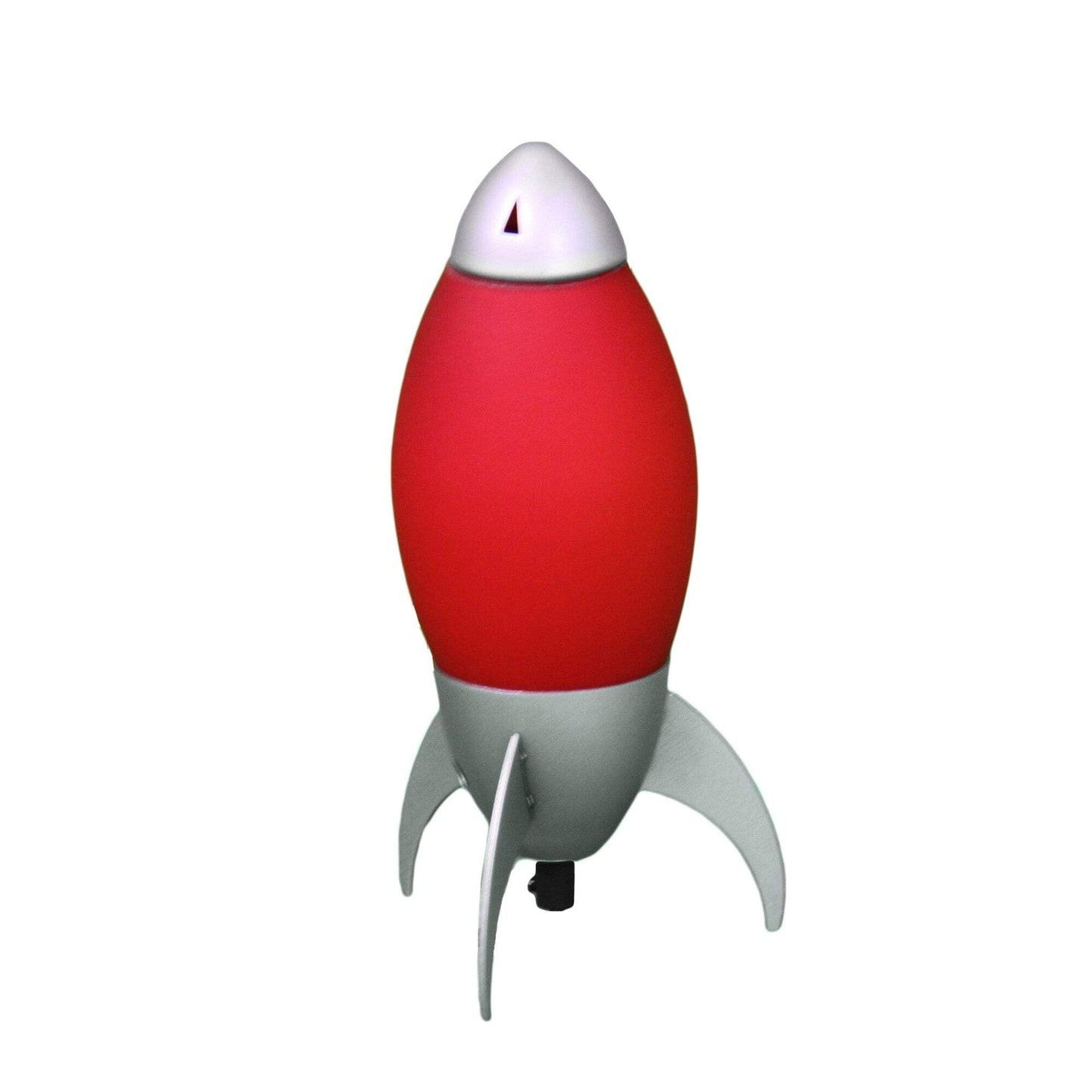 HomeRoots Rocket Shaped Table Lamp, Yellow and Silver, Modern Design