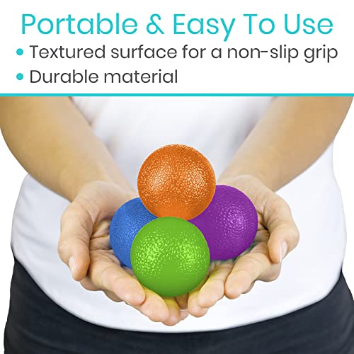 Vive Squeeze Balls for Hand Therapy, Exercise, Arthritis (w/ Rehab Video App) - Grip Strengthener Occupational Equipment f...