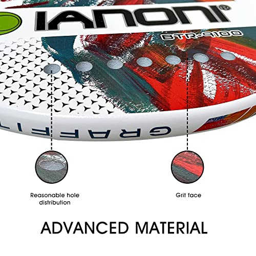 Beach Tennis Paddle Beach Tennis Racket Carbon Fiber with EVA Memory Foam Core Tennis Paddles