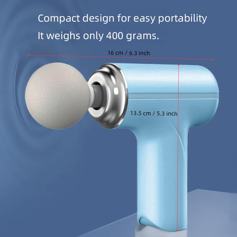 YUESHANHE Massage Gun, Electric Massager, Suitable for Whole Body to Relieve Fatigue, Replaceable Massage Head Impact Mass...