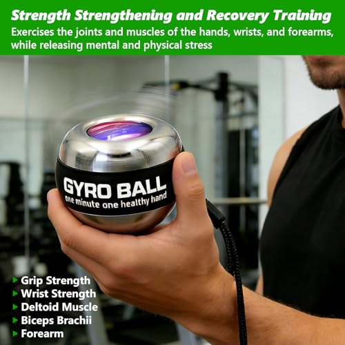 Grip Strength Trainer, Torque Ball & Vital Wrist Ball for Forearm Workout,Portable Fitness Equipment for Men & Women
